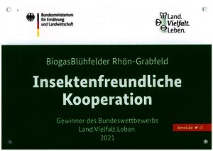 Gewinnerplakette des Bundeswettbewerbes